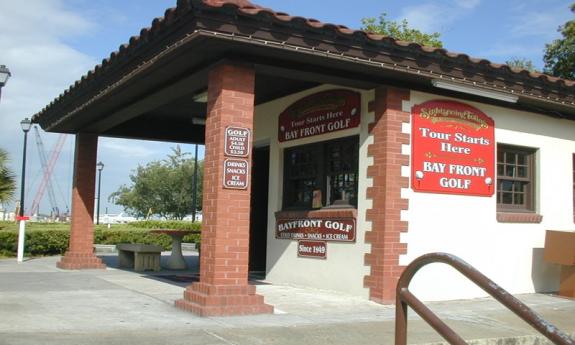 Bayfront Mini Golf ticket booth. 