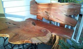 Handmade benches at The Starving Artist Shop in St. Augustine, Fl.