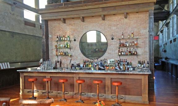 Vintage inspired bar at the Ice Plant in downtown St. Augustine, Florida