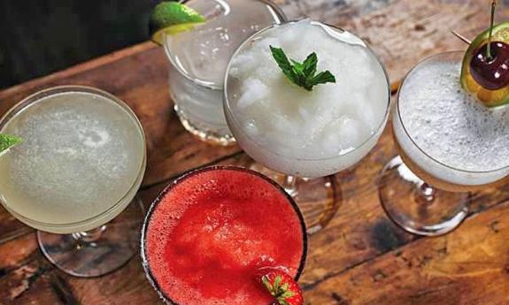 Cocktails at the Ice Plant in downtown St. Augustine, Florida 