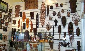Tribal artwork is available in downtown St. Augustine at Indigenous Arts. 