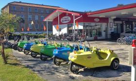 Plenty of vehicles are available to rent for the hour, day, week, or even monoth at St. Augustine Bike Rentals.