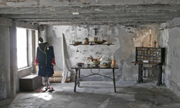 Great room of the Oldest House, dating back to the First Spanish Period in St. Augustine. 