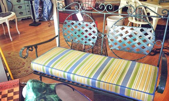 A porch seat from The Painted Lady in St. Augustine.