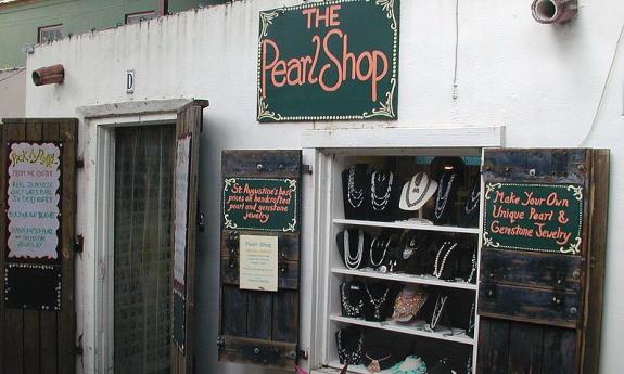 Inside of The Pearl Shop in St. Augustine, Fl 