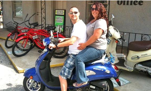 Rent a bike or scooter and avoid the hassle of finding a parking space.