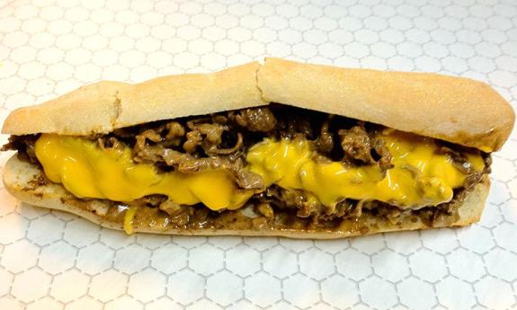 The signature Philly cheesesteak