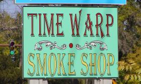 Time Warp Smoke Shop of the old city St. Augustine, Fl. 