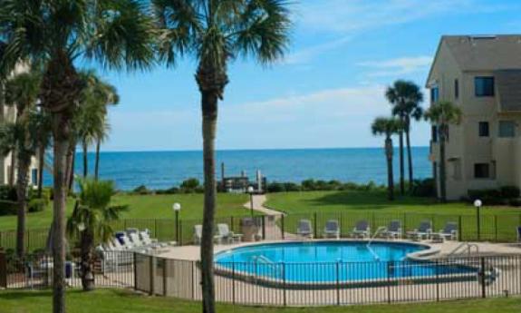 Summer House poolside view in St. Augustine, FL. 