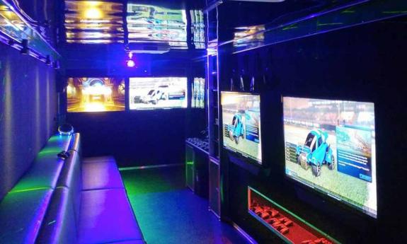 inside the video game party