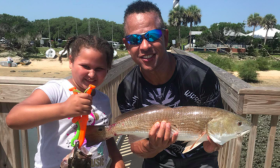 Father daughter fishing experience with Island Fishing Charters in St. Augustine, FL 