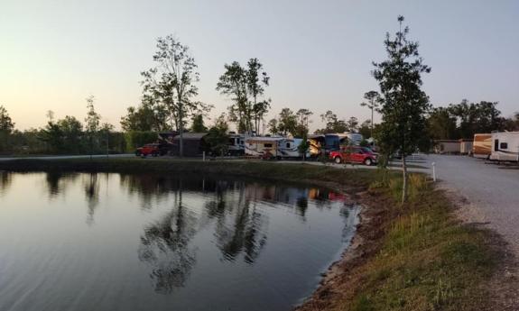 Lake Campsites at 4 Lakes Campground near St. Augustine, Florida 