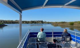 Guests of St. Augustine Land and Sea Tours, enjoying the waterways of St. Augustine.