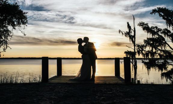 Sunset at La Venture Grove on the St. Johns River.