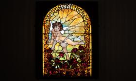 A work of art in stained glass on display at the Lightner Museum in St. Augustine.
