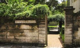 The Llambias House gardens in historic downtown St. Augustine.