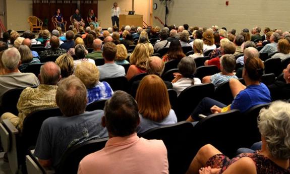 The 272-seat Lohman Auditorium in St. Augustine. 