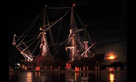 Only Ghost Tours of St. Augustine provides nighttime tours on the replica ships El Galeon and Nao Victoria.