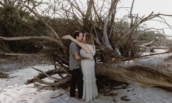 A St. Augustine couple captured by Mia DiMare Photography.