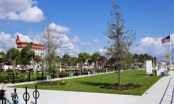 The St. Augustine Municipal Marina's lawn is available for weddings and special events.