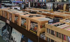 Vinyl displays at Music Matters in St. Augustine, FL