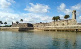 The Castillo de San Marcos as seen from a boat tour with St. Augustine Boat Tours.