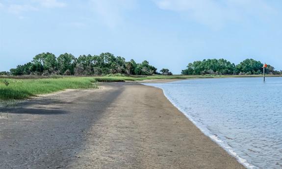 The view along the Tolomato River at Nocatee Landing