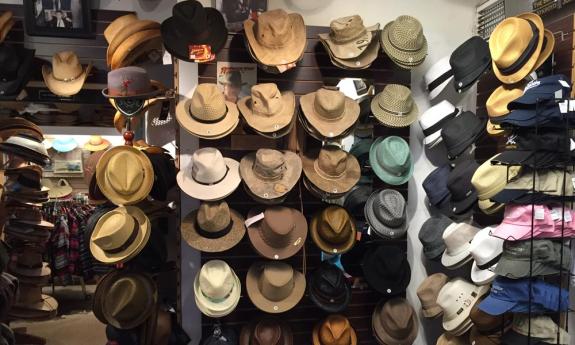 There's an incredible variety of hats available at the Panama Hat Company on St. Augustine's historic St. George Street.