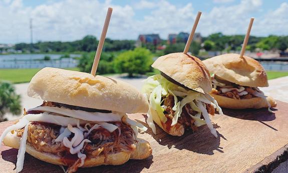 Pork Carnitas Sliders at the San Sebastian Winery 