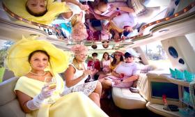 A party enjoys Presley Limousine in St. Augustine, FL