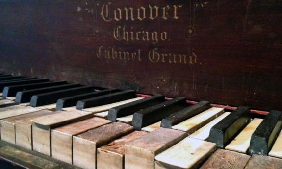 This piano once resided in the Odd Fellows Hall in Lincolnville. Jazz greats, including Ray Charles and Fats Domino played this piano when they performed at the venue in St. Augustine.
