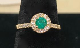 A ring on display at Madalyn's Jewelry and Fine Gifts.
