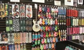 Rock On Socks has a variety of different types of socks.