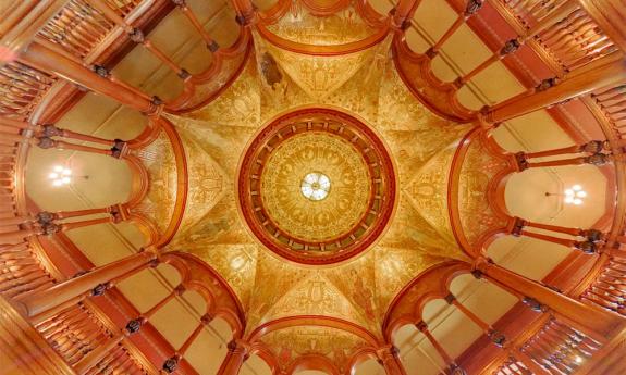 The Rotunda of the former Ponce de Leon Hotel, now Flagler College, in St. Augustine, Florida.