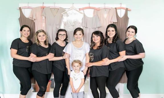 A Sarina Durden Beauty bridal party in St. Augustine, Florida.