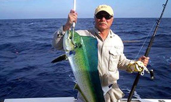 A fisherman and his catch with Sea Love Charters in St. Augustine.