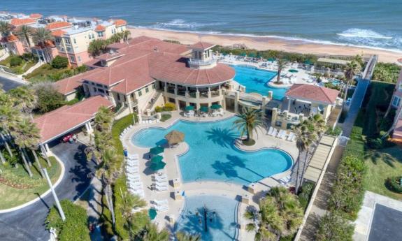 A view of Serenata Beach Club, in Ponte Vedra Beach, from the sky.