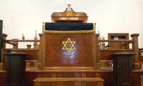 The bimah in the First Congregation Sons of Israel in St. Augustine.