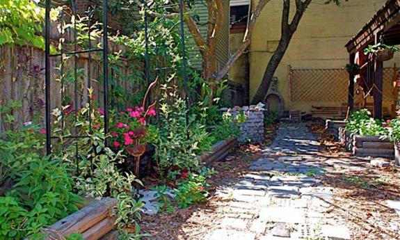 The apothecary garden at the Spanish Military Hospital Museum in St. Augustine.