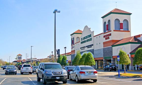 The St. Augustine Premium Outlets draws shoppers from all over the region.