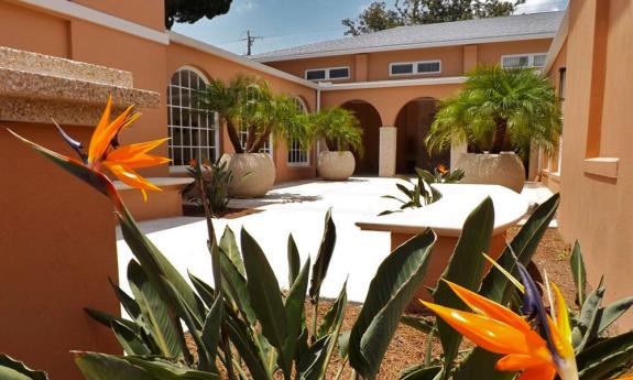 The STAAA courtyard at 22 Marine Street in St. Augustine.