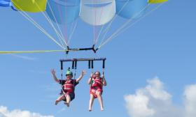 Guests of all ages will enjoy the sensation of parachuting over St. Augustine's waterways.