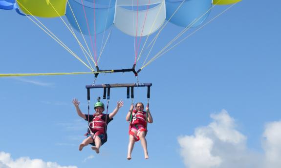 Guests of all ages will enjoy the sensation of parachuting over St. Augustine's waterways.