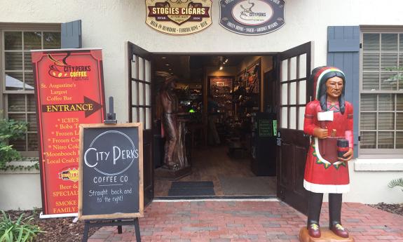 The rear entrance to Stogies at Fort Alley, near St. George Street and the Milll Top Tavern.