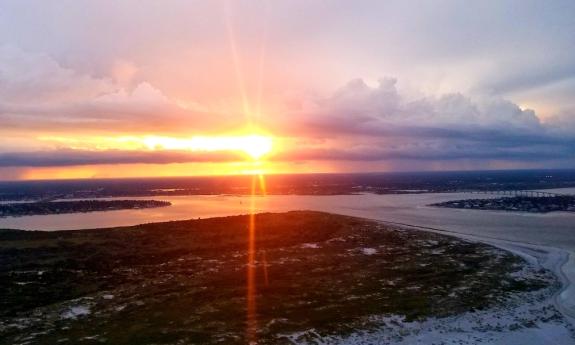 Watch the sunset with First City Helicopters in St. Augustine, Florida