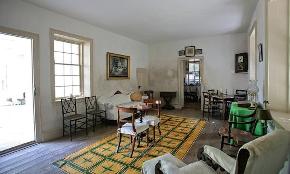 Guest Parlor living area the Ximenez-Fatio House Museum in St. Augustine, FL