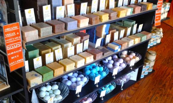 Soaps at Tillie's Bath Cottage in St. Augustine.