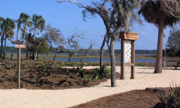 Views of the Tolomato River from the boardwalk and trails