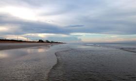 St. Augustine visitors can enjoy both sunrises and sunsets from Vilano Beach.