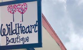 The sign over the door of Wild Heart Boutique in St. Augustine.